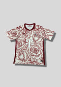 FC Cologne (Édition Spéciale) Maillot 103 : Maillot "Roses" 24/25 - Blanc avec motifs floraux bordeaux. GoalKits
