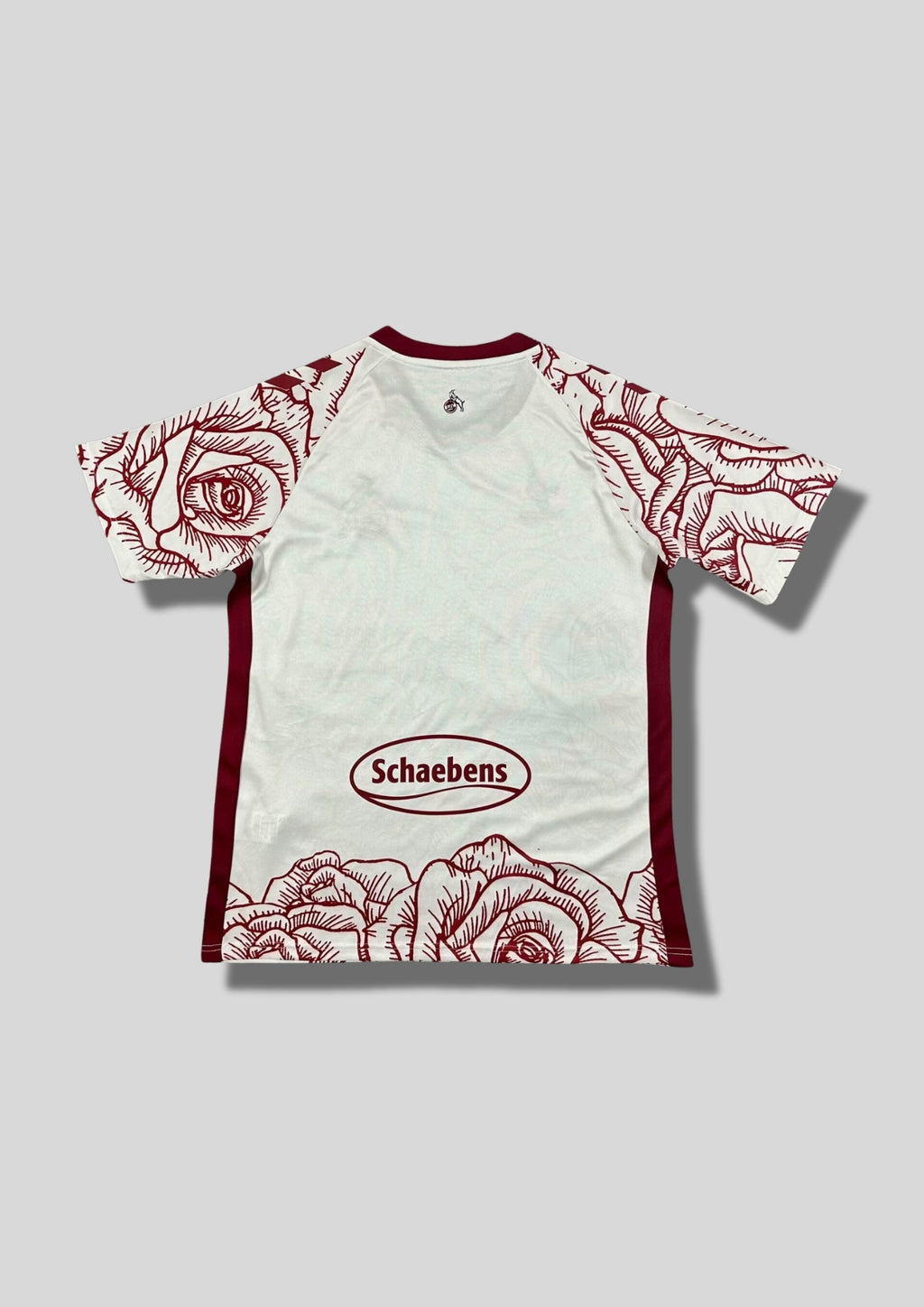 FC Cologne (Édition Spéciale) Maillot 103 : Maillot "Roses" 24/25 - Blanc avec motifs floraux bordeaux. GoalKits