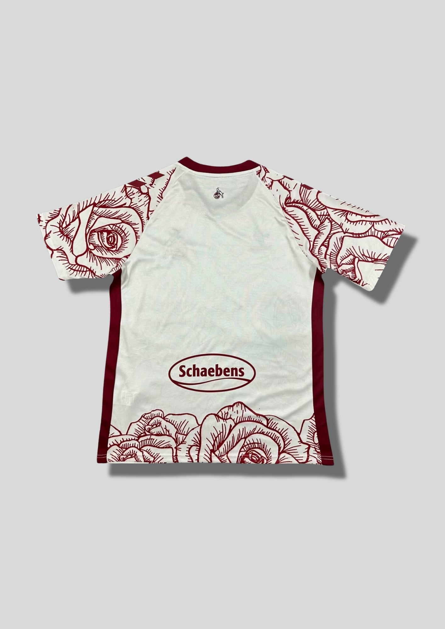 FC Cologne (Édition Spéciale) Maillot 103 : Maillot "Roses" 24/25 - Blanc avec motifs floraux bordeaux. GoalKits