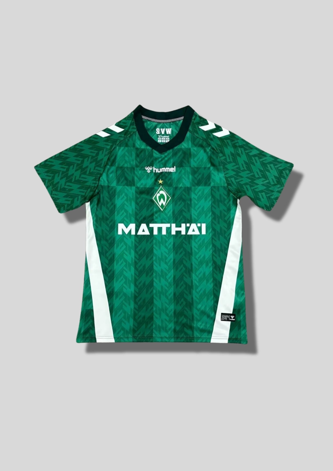 Werder Brême Maillot 107 : Maillot Werder Brême Domicile 24/25 - Vert & Motifs "Chevron" Rétro GoalKits