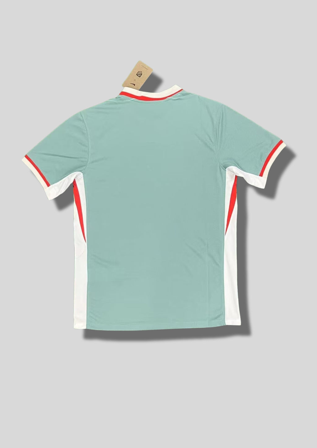 Atlético de Madrid (Extérieur / Third) : Maillot vert d'eau avec des détails rouges et blancs. GoalKits