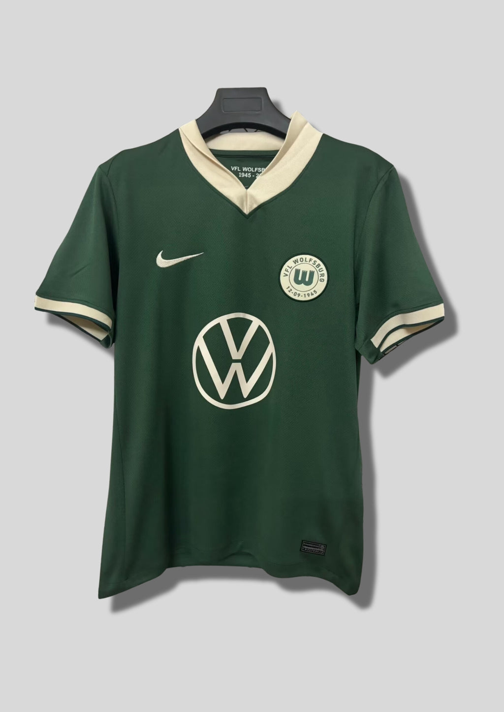 Wolfsburg : Maillot "Anniversaire" 2024/25 - Vert Foncé & Détails Crème GoalKits