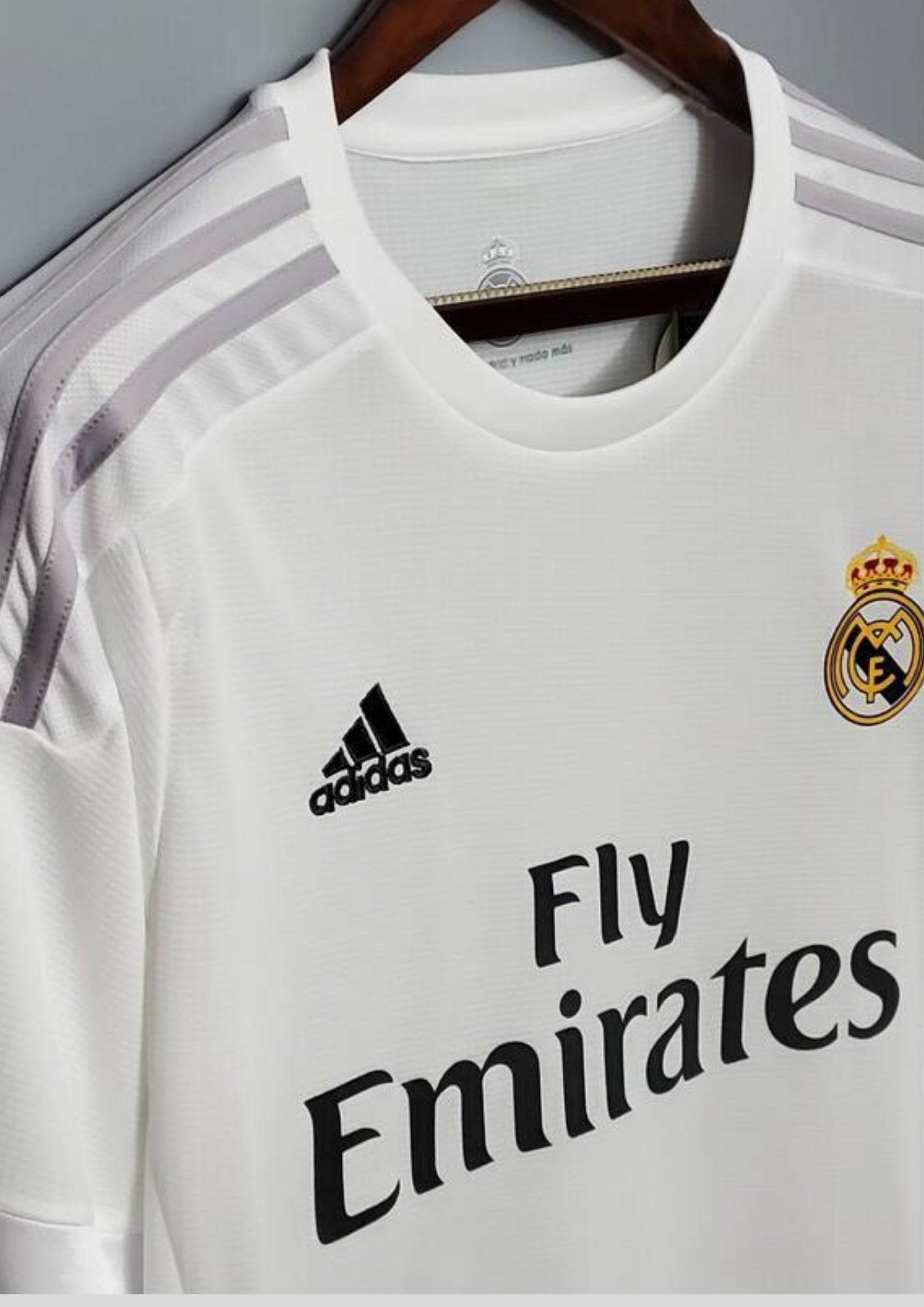 Maillot Real Madrid Domicile 2015/16 – Édition Classique "White & Grey" Fly Emirates GoalKits