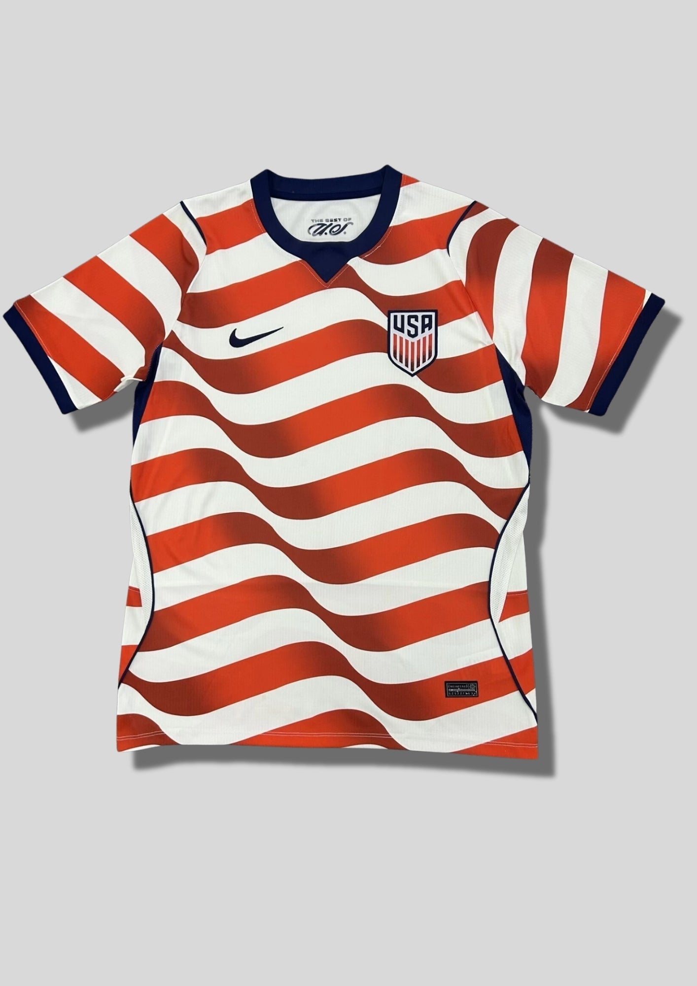 Maillot USA Soccer Blanc & Rouge – Motif Rayé GoalKits