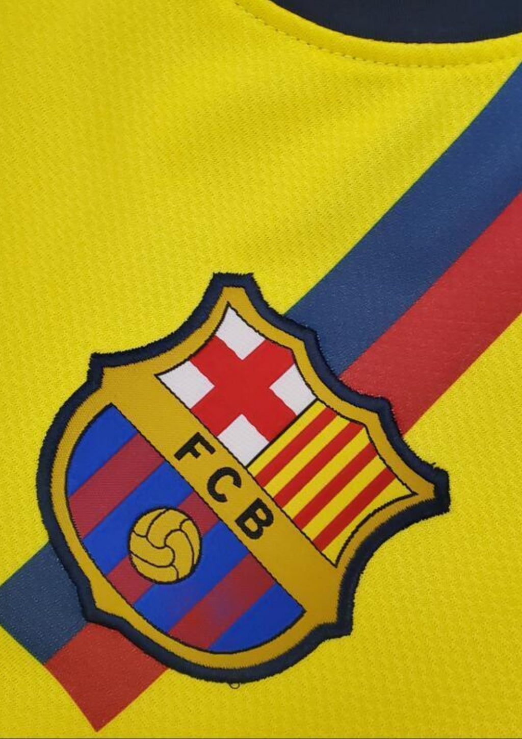 Maillot FC Barcelone Extérieur – Édition Rétro "Unicef" Jaune GoalKits