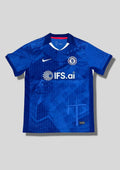 Maillot Chelsea Bleu – Motifs Abstraits & Sponsor IFS.ai GoalKits