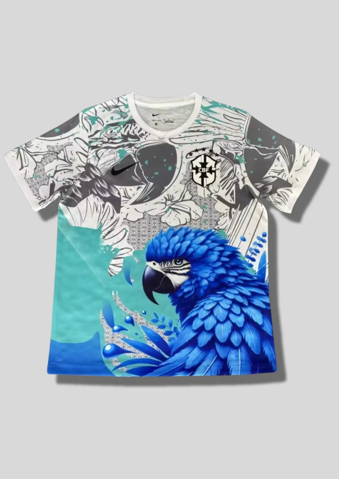 Maillot Concept Brésil "Amazonia" – Édition Ara Bleu GoalKits