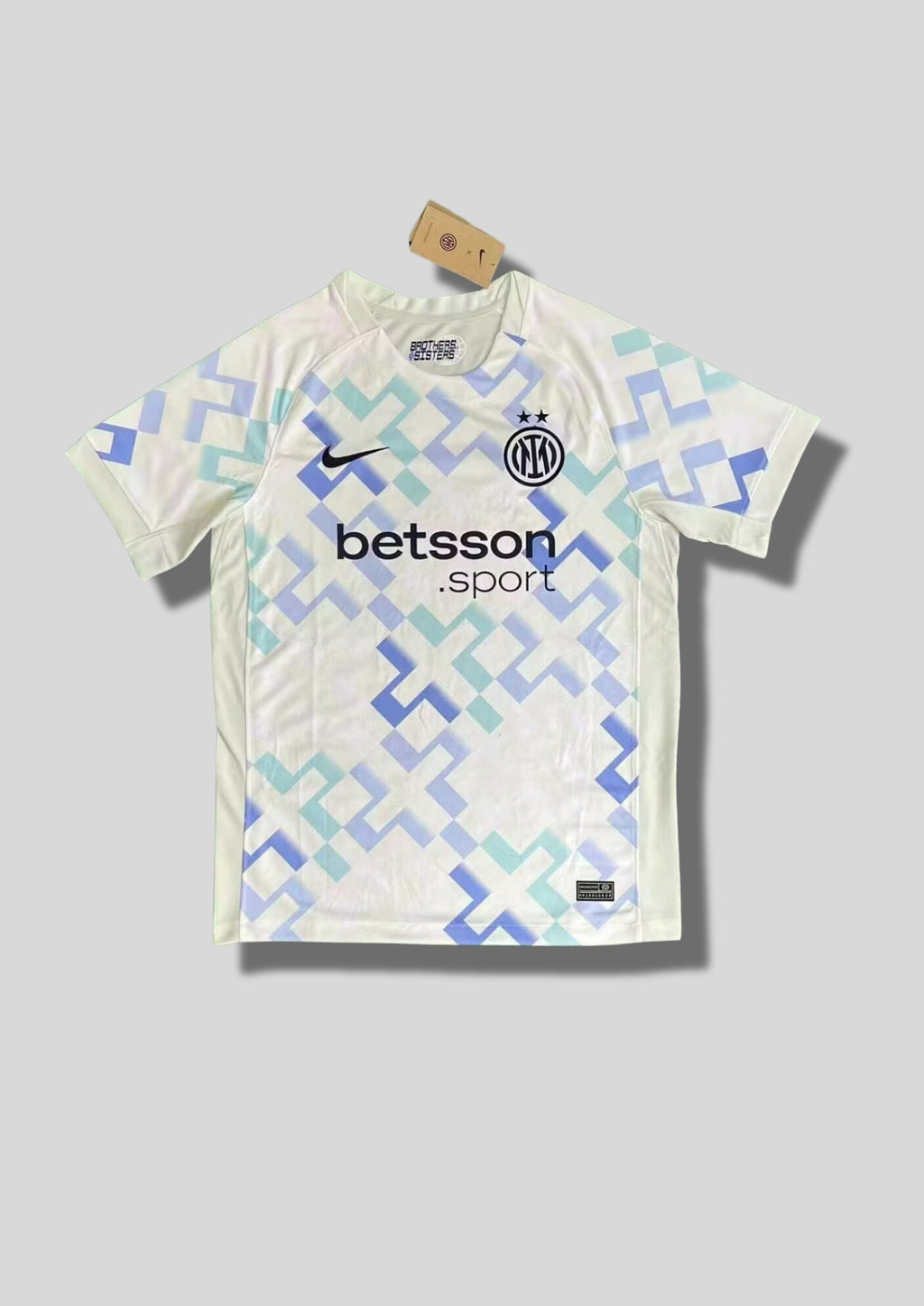 Inter Milan Extérieur 24/25 - Nike Betsson.sport Blanc & Pixels Bleus GoalKits