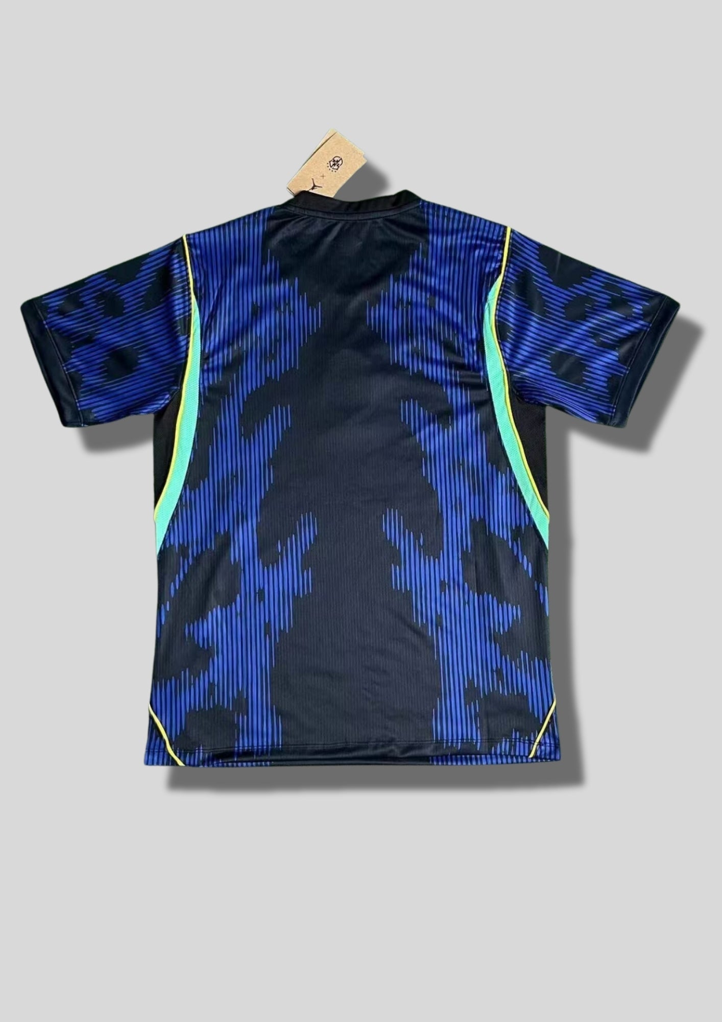 Maillot Brésil Jordan Edition – Noir & Bleu Électrique GoalKits