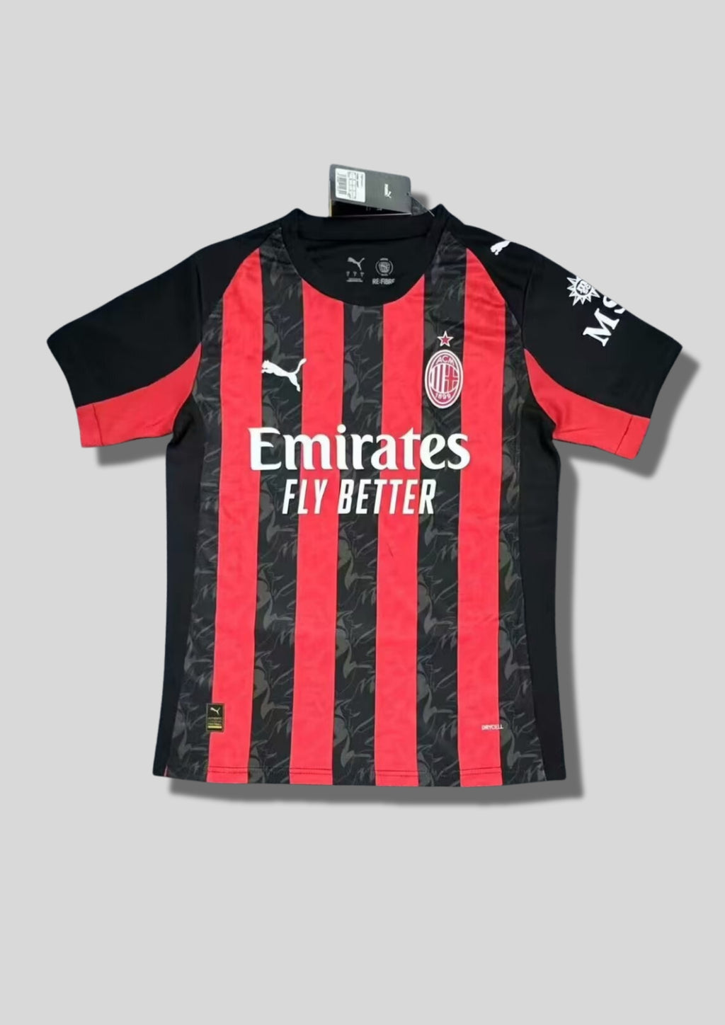 C Milan Domicile 24/25 - Puma "Modern Classic" (Manches Noires) GoalKits