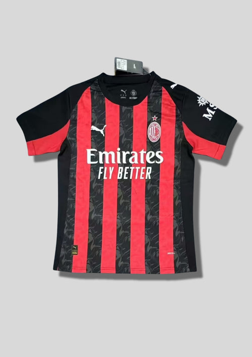 C Milan Domicile 24/25 - Puma "Modern Classic" (Manches Noires) GoalKits