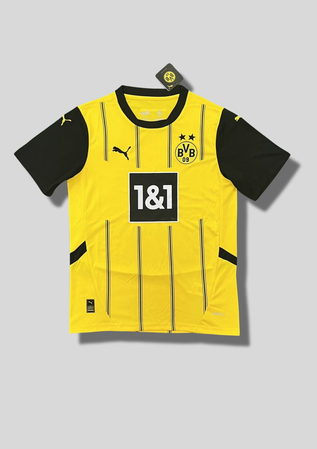 Maillot 47 : Maillot Dortmund Domicile 24/25 - Jaune & Rayures Fines GoalKits