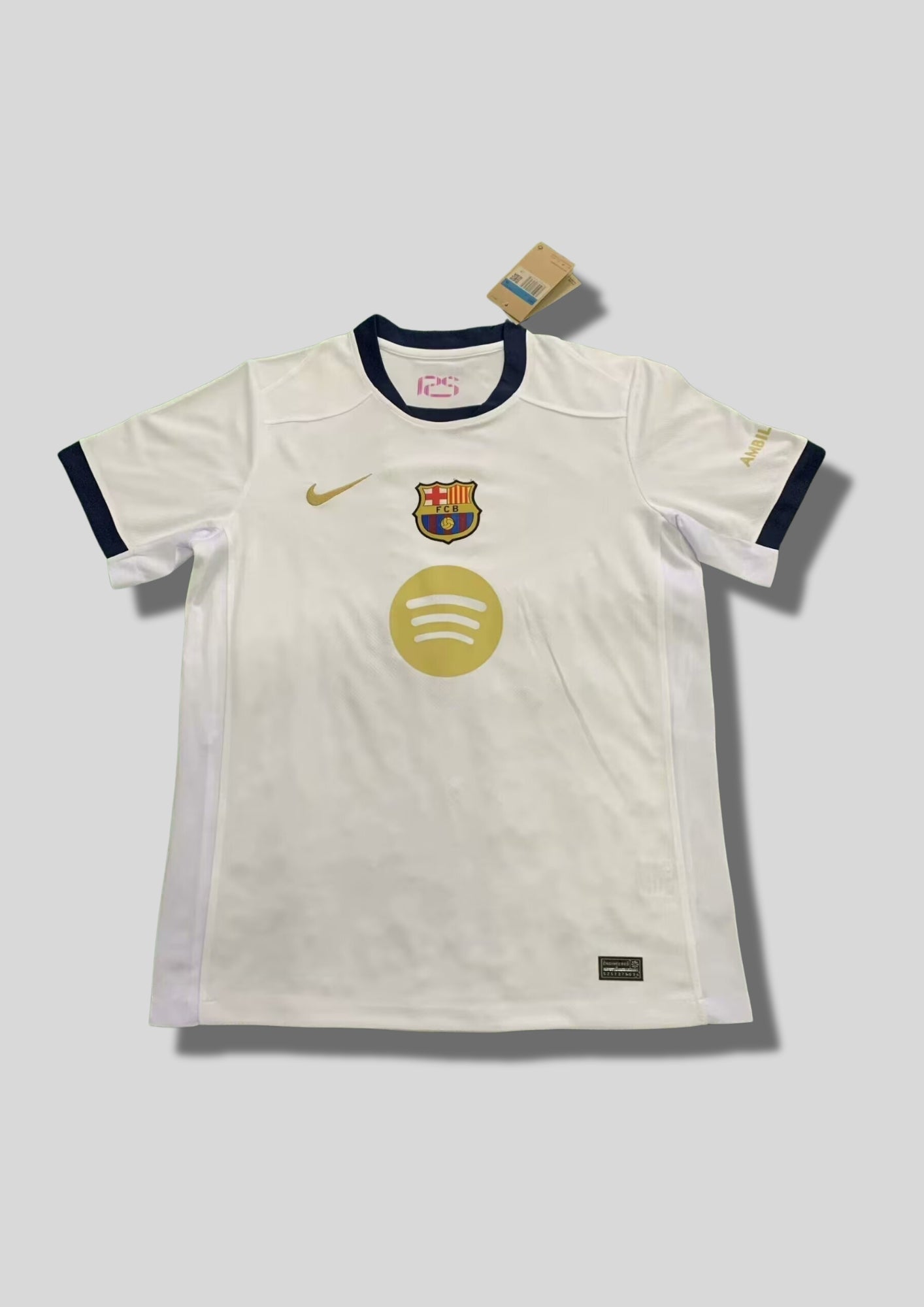 Maillot FC Barcelone Spécial 125 Ans – Édition "Classic White & Gold" GoalKits