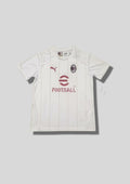 AC Milan Training/Casual 24/25 - Puma Blanc à fines rayures Bordeaux (Sponsor eFootball) GoalKits