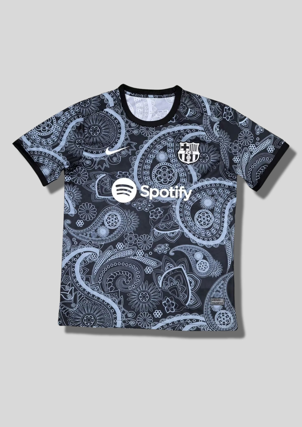 Maillot FC Barcelone – Édition Spéciale "Paisley Pattern" Noir & Bleu GoalKits