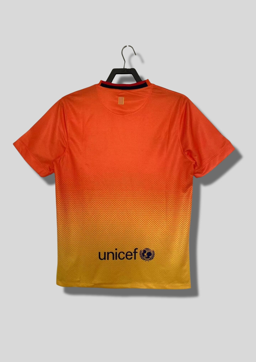 Maillot FC Barcelone Extérieur 2012/13 – Édition "Orange & Yellow Gradient" Qatar Foundation GoalKits