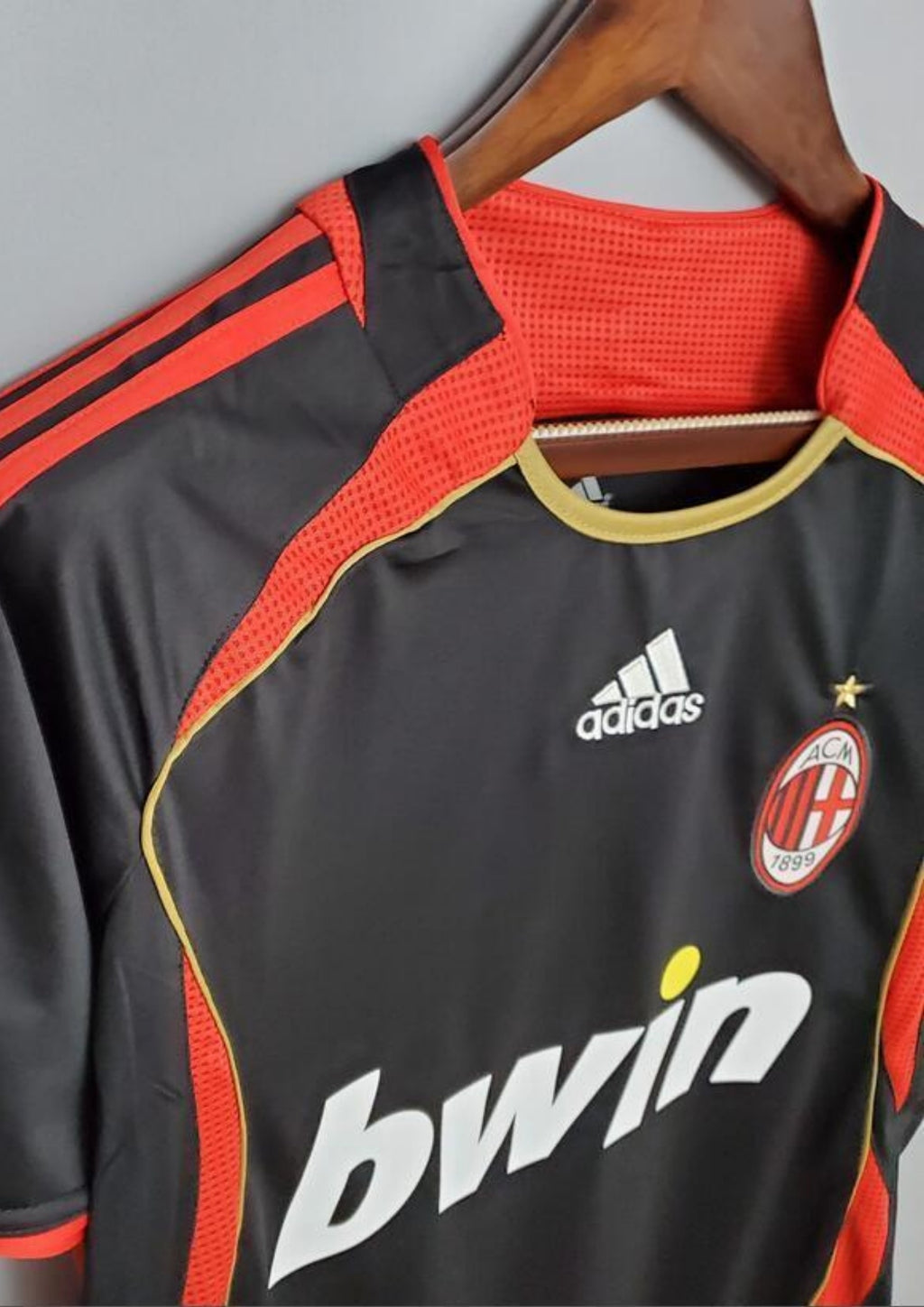 AC Milan Third 06/07 - Adidas Bwin (Noir & Or) GoalKits