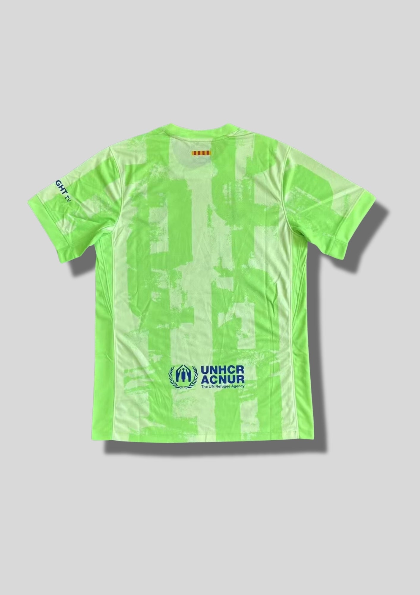 Maillot FC Barcelone Spécial – Édition "Volt Green Abstract" Spotify GoalKits