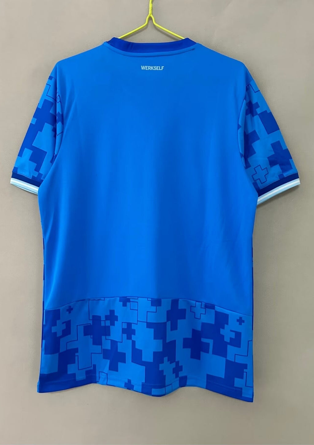 Maillot Leverkusen Pre-Match 24/25 - Bleu & Motifs Croix "Pixel" GoalKits