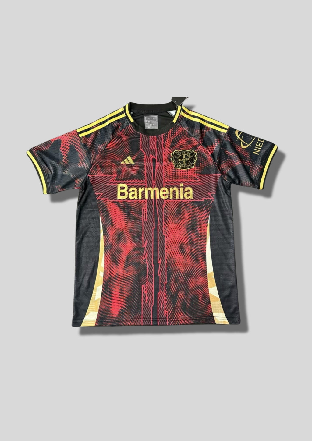 Maillot Leverkusen Fourth 24/25 - Noir & Rouge "Cross Design" GoalKits
