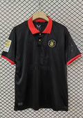 Maillot Leverkusen Third 24/25 - Noir & Col Polo Rouge "Retro Edition" GoalKits