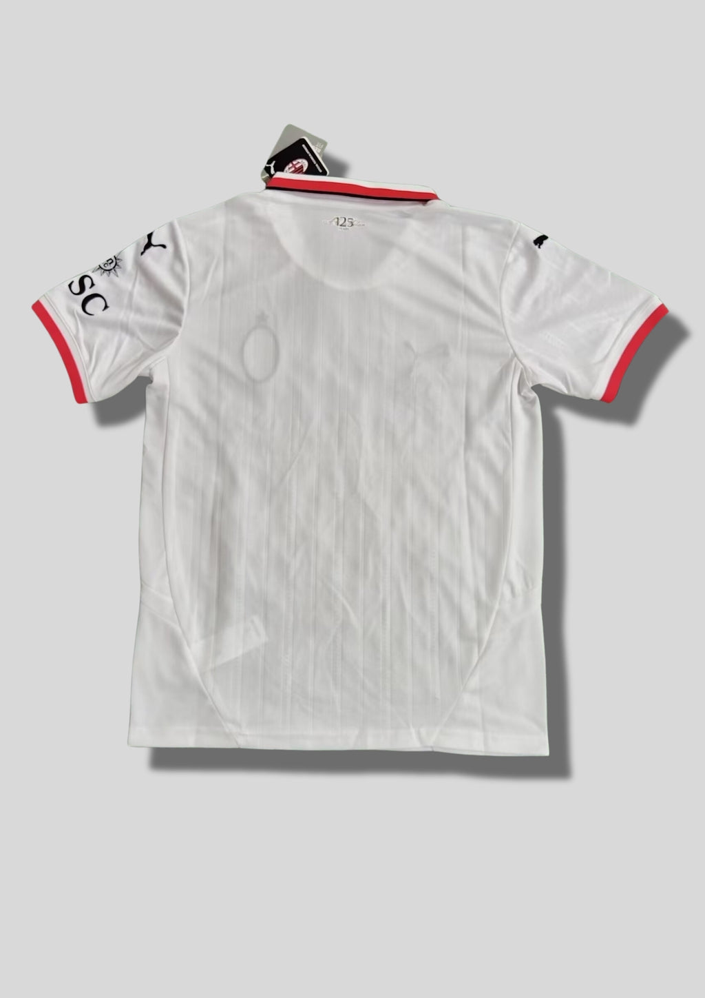 AC Milan Extérieur 24/25 - Puma Blanc (Col Polo Rouge & Noir) GoalKits