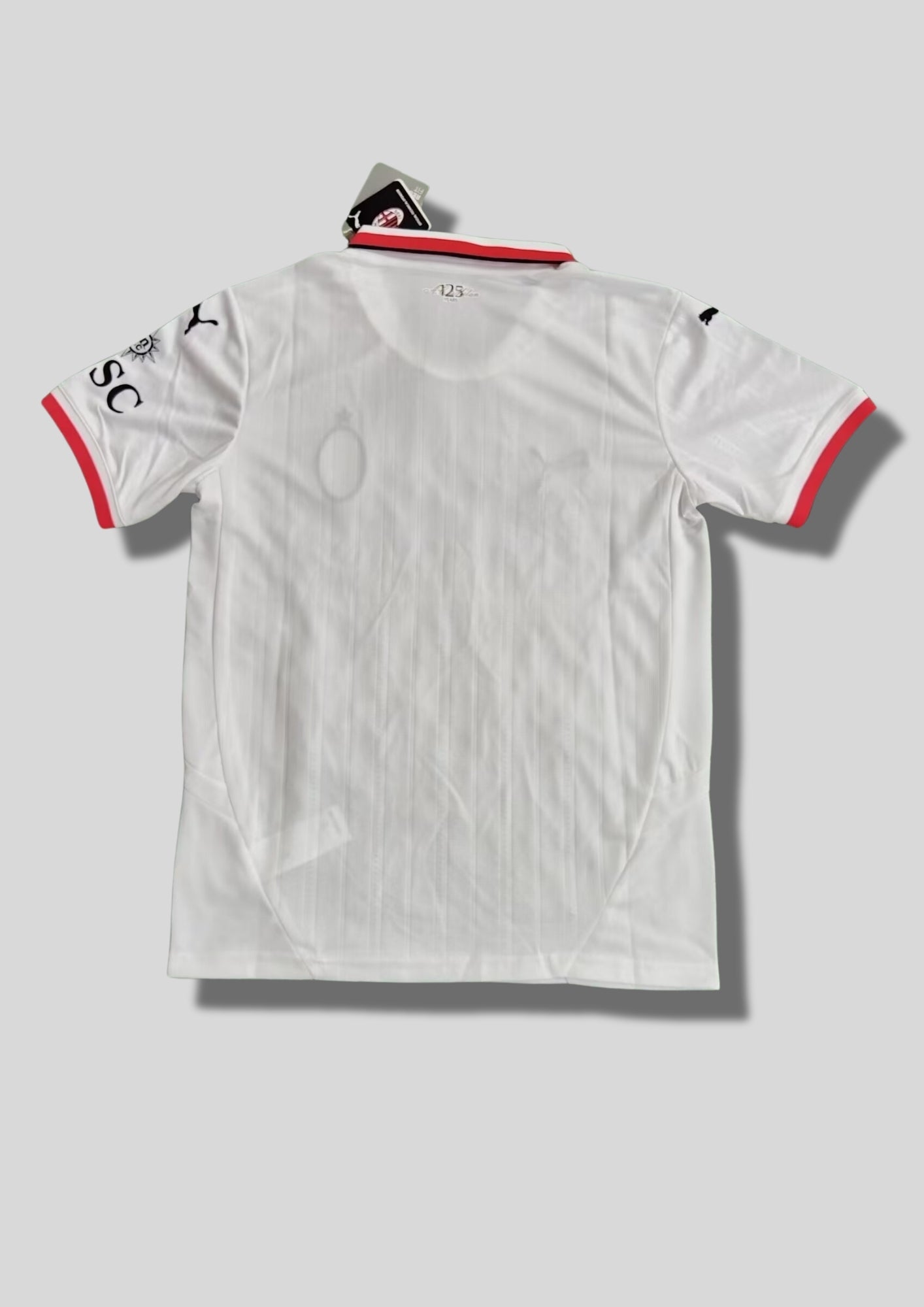 AC Milan Extérieur 24/25 - Puma Blanc (Col Polo Rouge & Noir) GoalKits