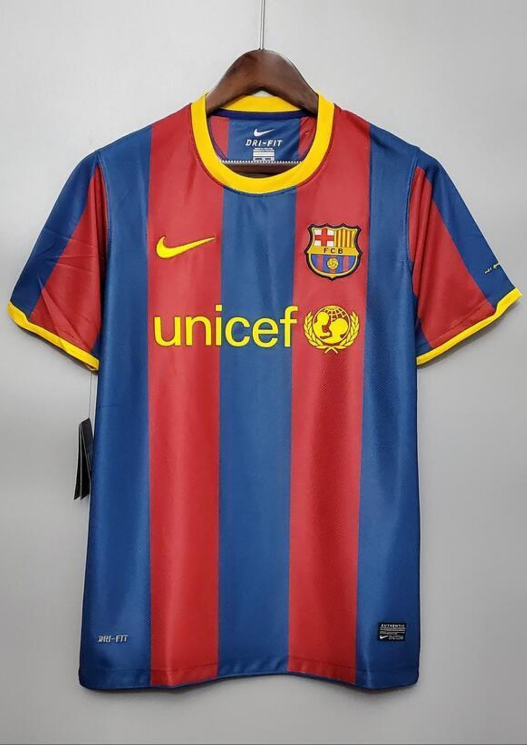 Maillot FC Barcelone Domicile 2010/11 – Édition Classique "Unicef" GoalKits