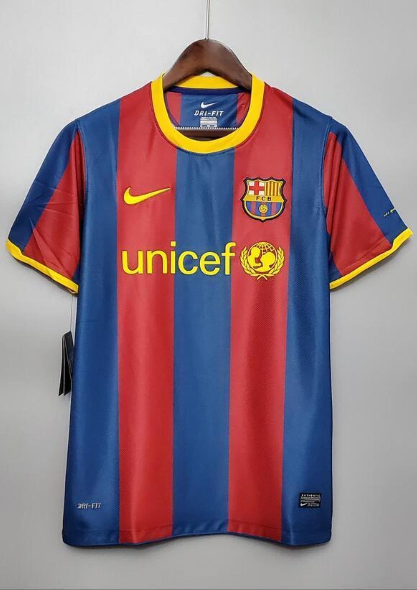 Maillot FC Barcelone Domicile 2010/11 – Édition Classique "Unicef" GoalKits