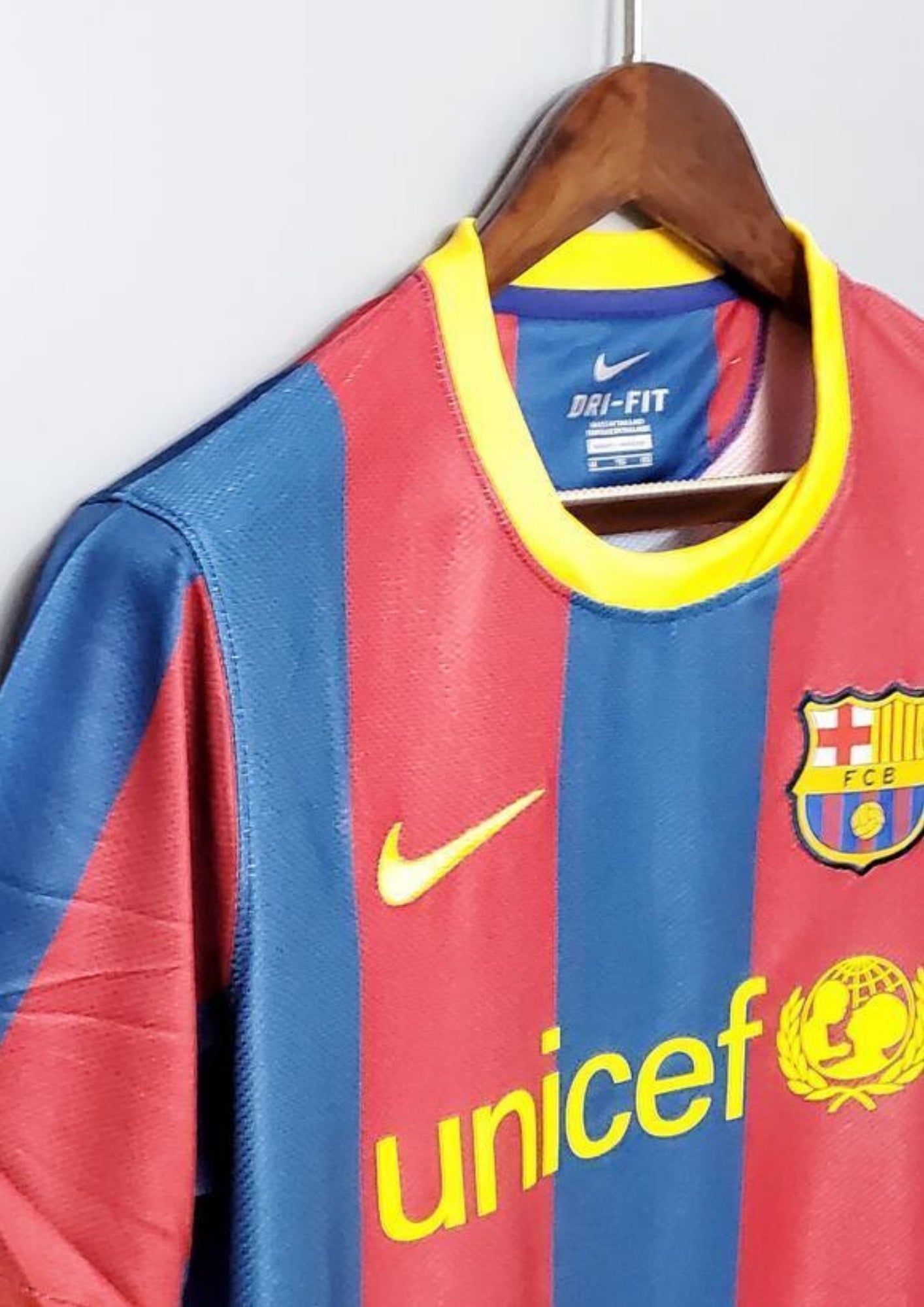 Maillot FC Barcelone Domicile 2010/11 – Édition Classique "Unicef" GoalKits