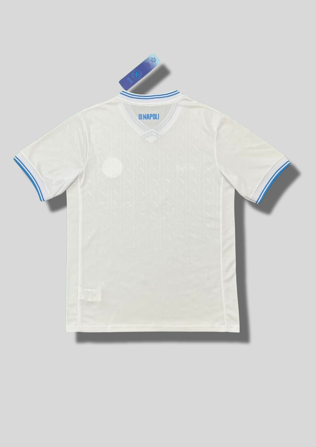 Naples Extérieur 23/24 - EA7 MSC (Blanc avec détails azur & Scudetto) GoalKits