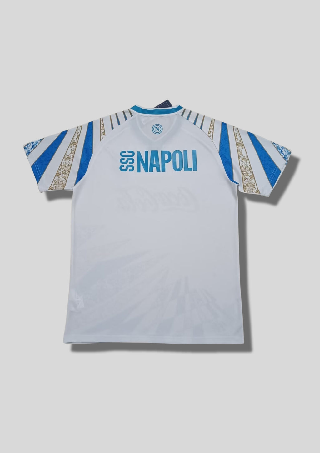 Naples x Coca-Cola Special Edition - EA7 Blanc & Azur (Motifs Baroques) GoalKits