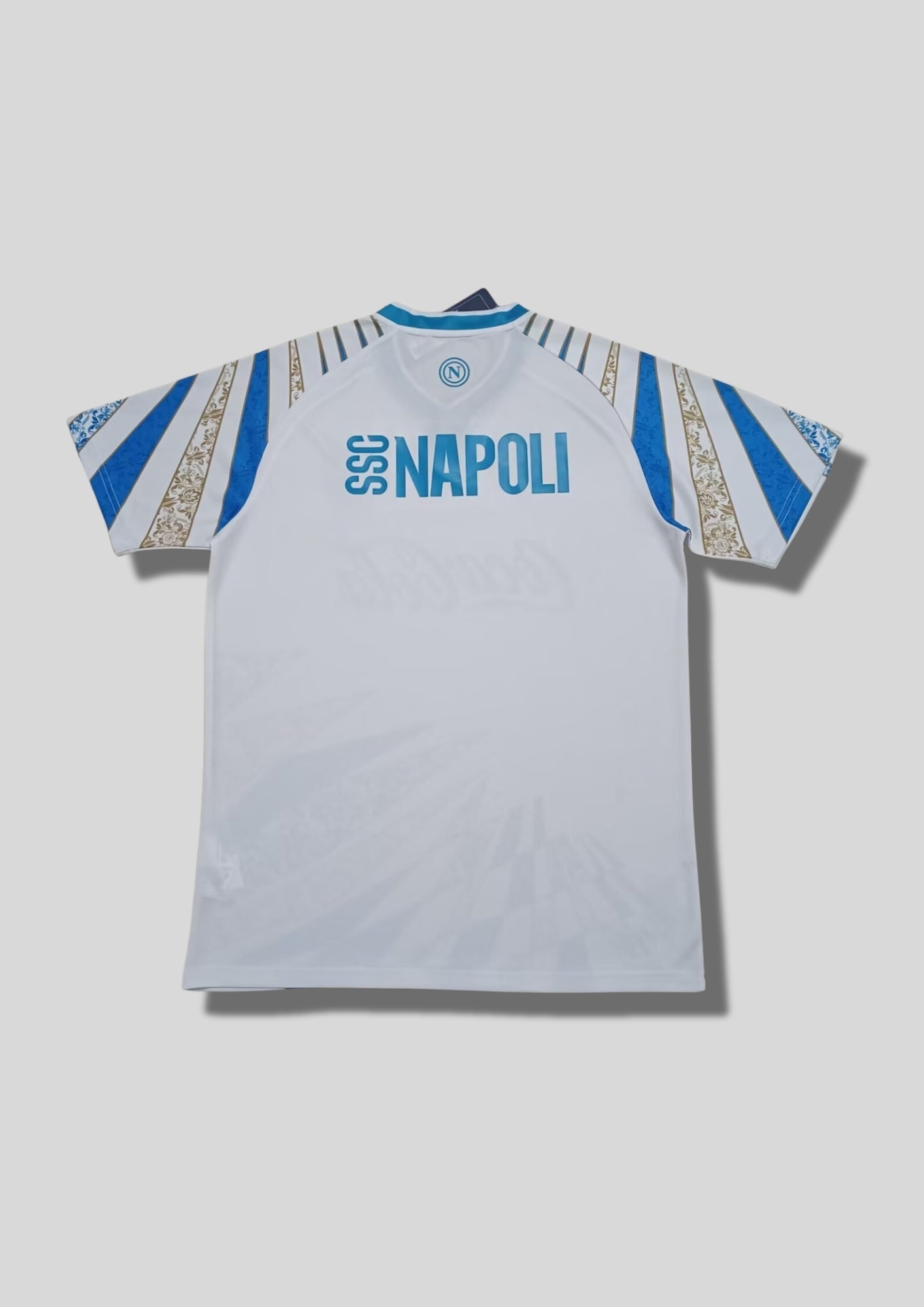 Naples x Coca-Cola Special Edition - EA7 Blanc & Azur (Motifs Baroques) GoalKits