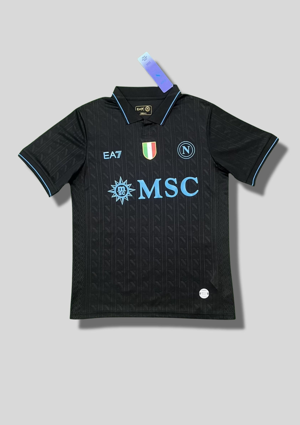 Naples Third 23/24 - EA7 MSC (Noir & Anthracite avec détails Azur) GoalKits