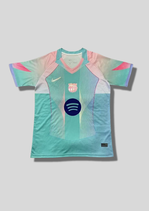 Maillot FC Barcelone Spécial – Édition "Teal & Pink Aurora Gradient" Spotify GoalKits