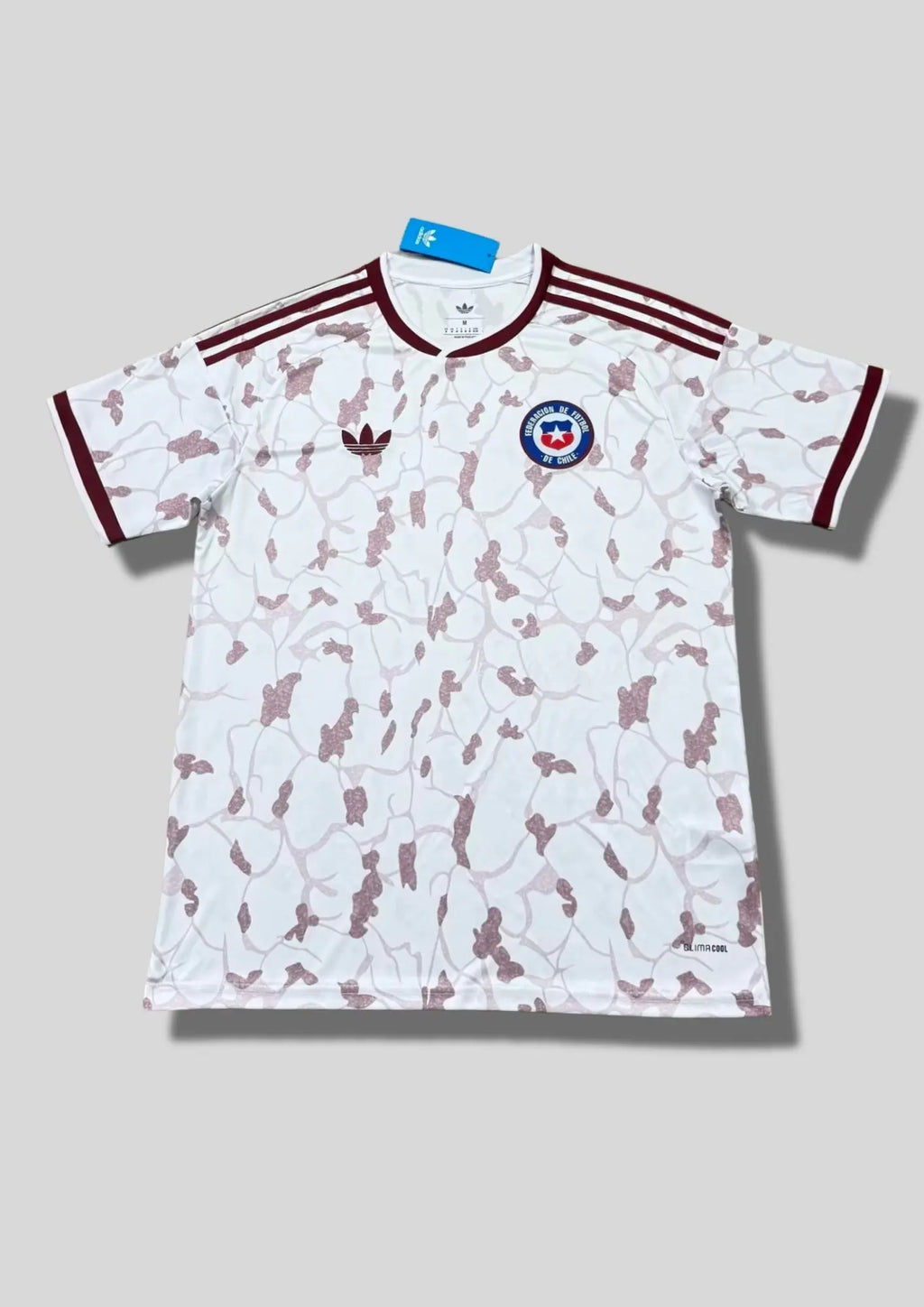 Maillot Adidas Chili 2026 Climacool – Édition Lifestyle Blanc & Bordeaux GoalKits